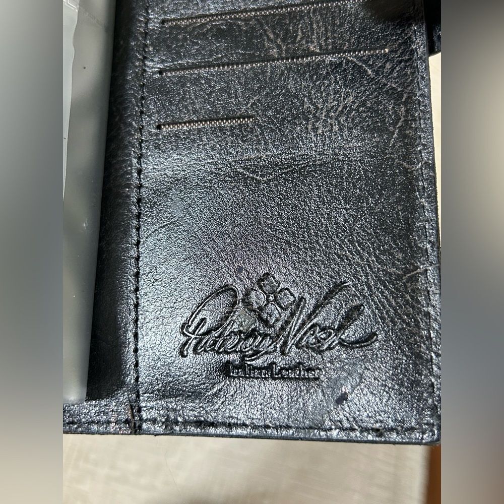 Patricia Nash Marotta Card Holder Wallet Style Hand tooled Black - Picture 7 of 10